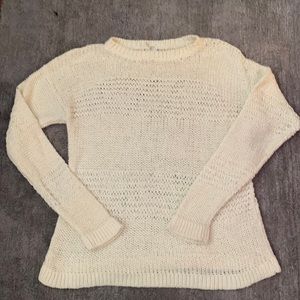 Lightweight cream sweater. Worn twice.